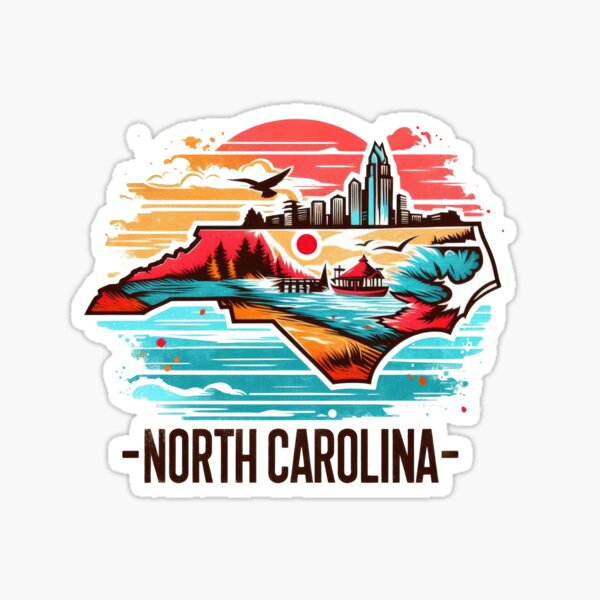Item preview, NORTH CAROLINA United States of America, artistic shape designed and sold by Margival.