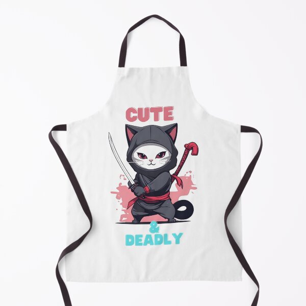 Item preview, Cute and deadly ninja cat designed and sold by WeJustMakeFUN.