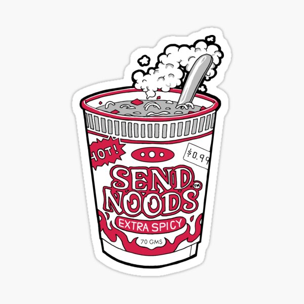 Vista previa del artículo con la obra «Enviar Noods», diseñado y vendido por zoelovattart.