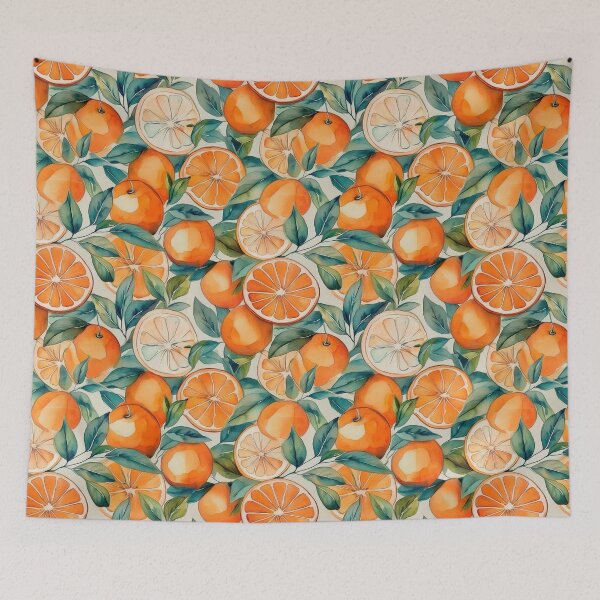Item preview, Oranges Fruit Pattern designed and sold by 100Sunsets.