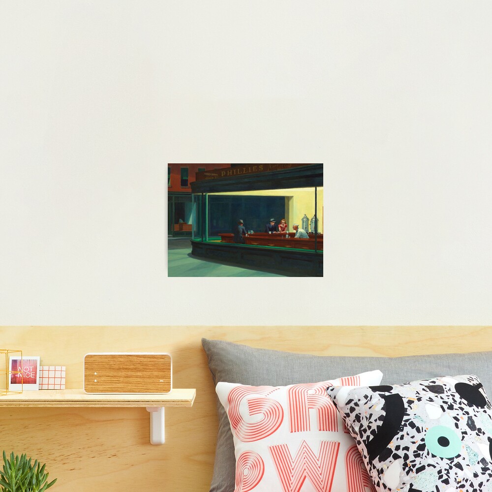 NIGHT HAWKS - EDWARD HOPPER Photographic Print