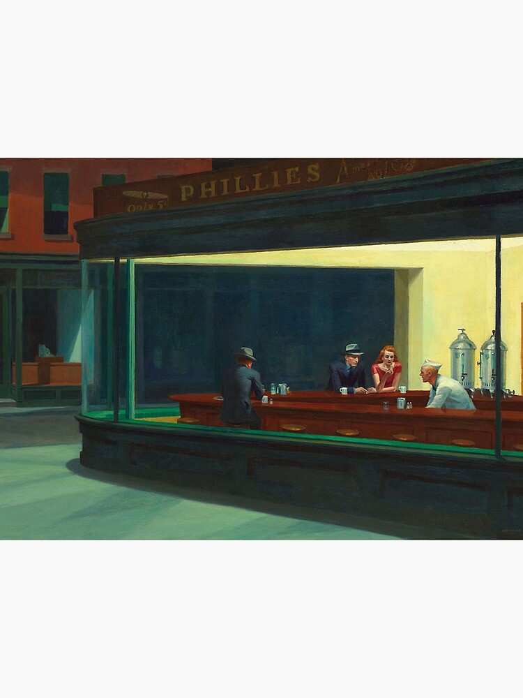 NIGHT HAWKS - EDWARD HOPPER by iconicpaintings