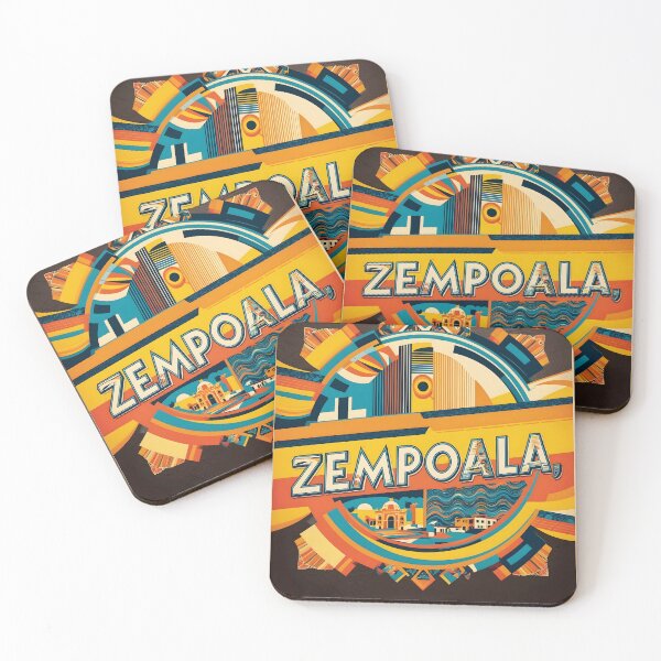 Item preview, Zempoala Hidalgo Mexico Magic Town Vintage Travel Tourism designed and sold by TravelersGems.