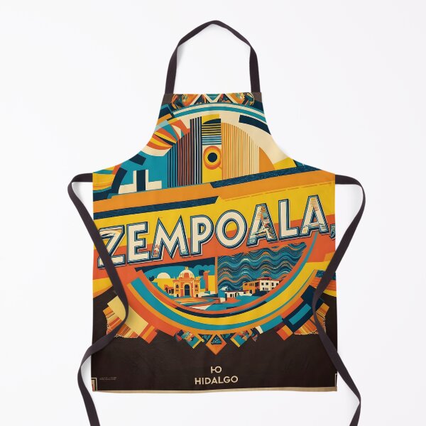 Item preview, Zempoala Hidalgo Mexico Magic Town Vintage Travel Tourism designed and sold by TravelersGems.