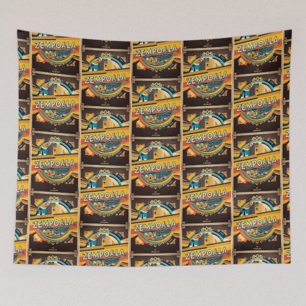Item preview, Zempoala Hidalgo Mexico Magic Town Vintage Travel Tourism designed and sold by TravelersGems.