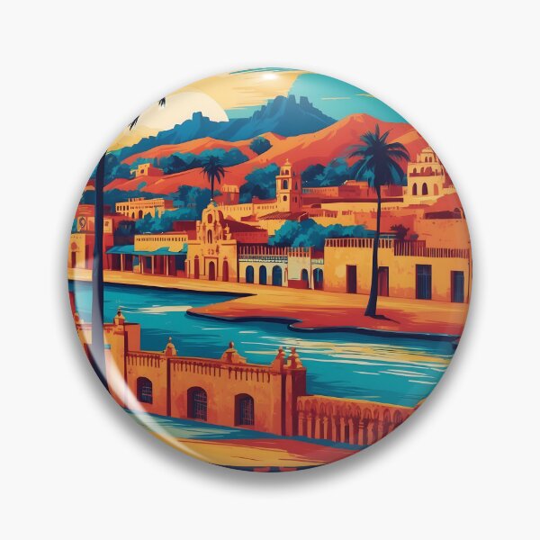 Item preview, Tecozautla Hidalgo Mexico Magic Town Vintage Travel Tourism designed and sold by TravelersGems.