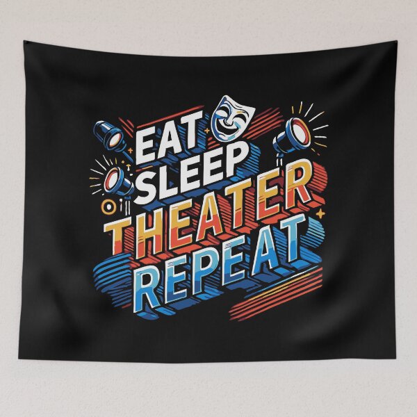 Item preview, Eat Sleep Theater Repeat - Thespian designed and sold by TeesYouWant.