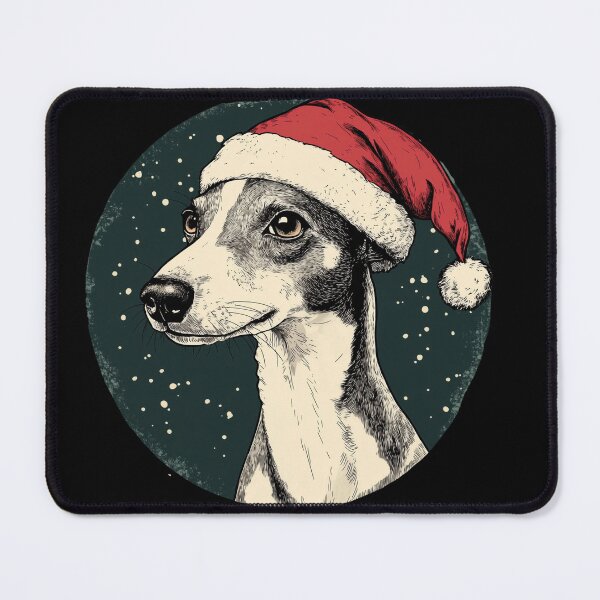 Item preview, Adorable Whippet at Christmas Holidays designed and sold by stephenop92.