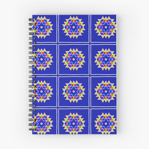 Item preview, Aishwarya kolam/muggu/Rangoli - Blue Background designed and sold by ShreecreatE.