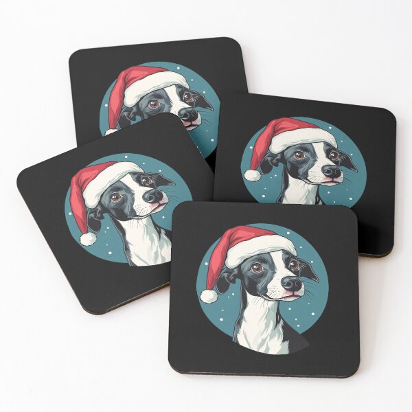 Item preview, Adorable Whippet at Christmas Holidays designed and sold by stephenop92.