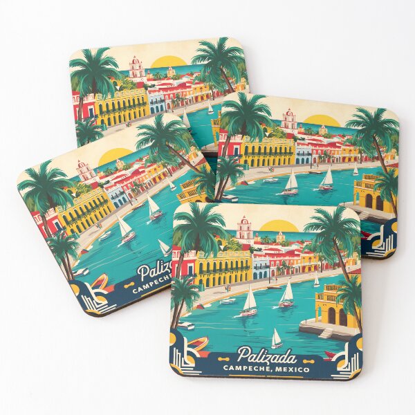 Item preview, Palizada Hidalgo Mexico Magic Town Vintage Travel Tourism designed and sold by TravelersGems.