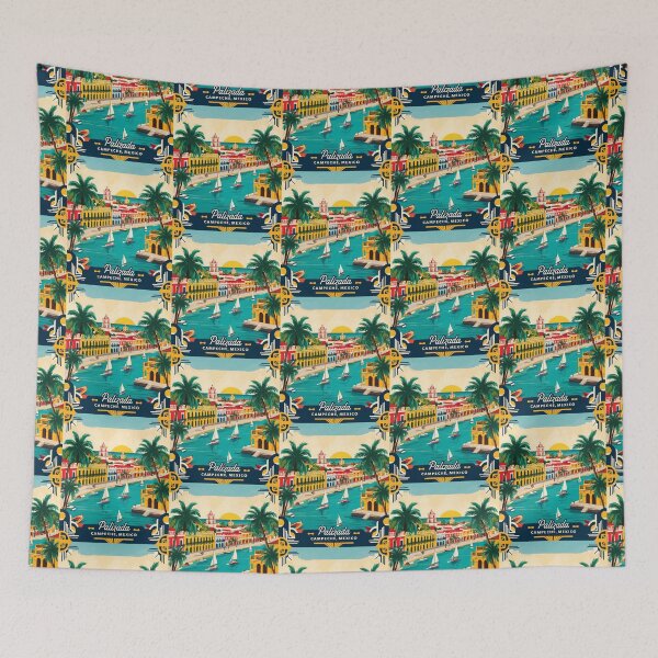 Item preview, Palizada Hidalgo Mexico Magic Town Vintage Travel Tourism designed and sold by TravelersGems.