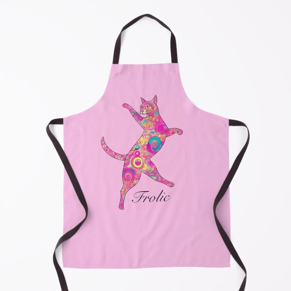 Item preview, Multicolored Frolicking Cat designed and sold by Marymarice.