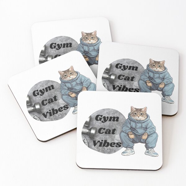 Item preview, Gym Cat Vibes - Feline Fitness Inspiration designed and sold by zwrohn.