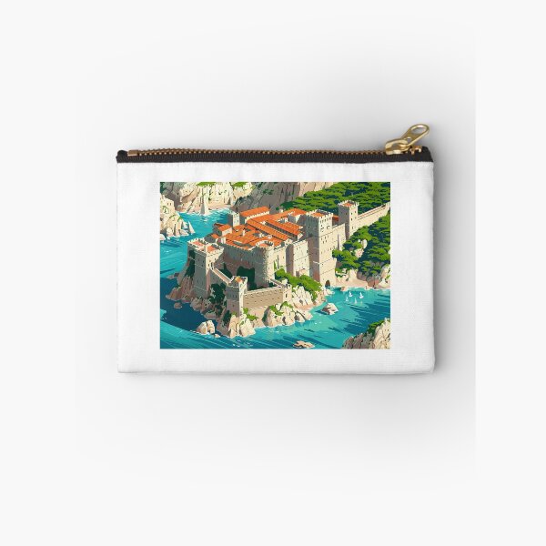 Artikelvorschau, a big castle, hand drawn, island, anime entworfen und verkauft von Qwertus.