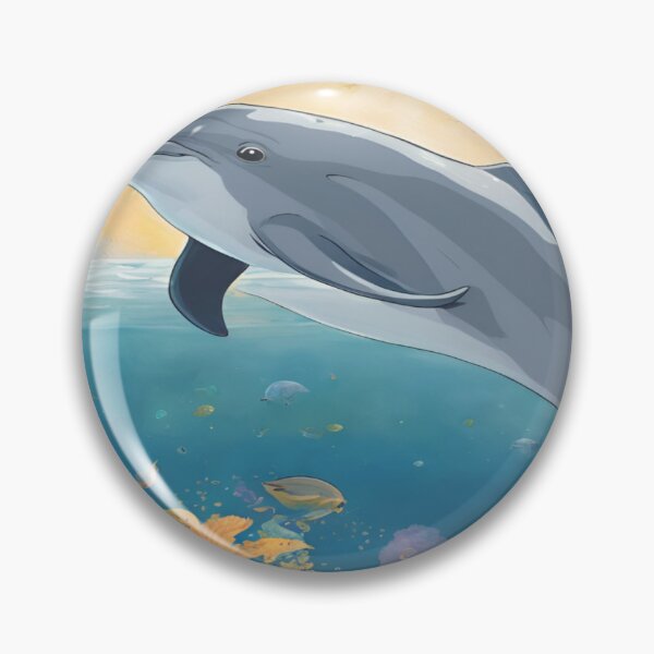 Item preview, Dolphin exploring the world designed and sold by CanvasWhimsy.