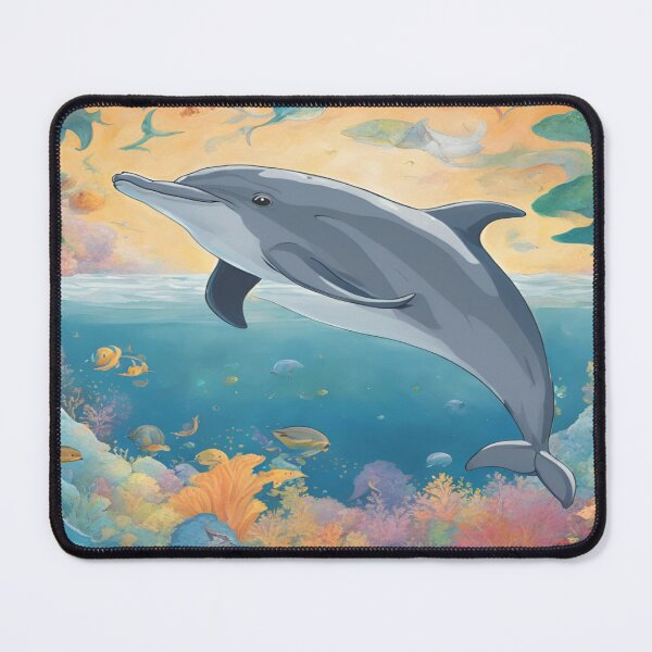 Item preview, Dolphin exploring the world designed and sold by CanvasWhimsy.