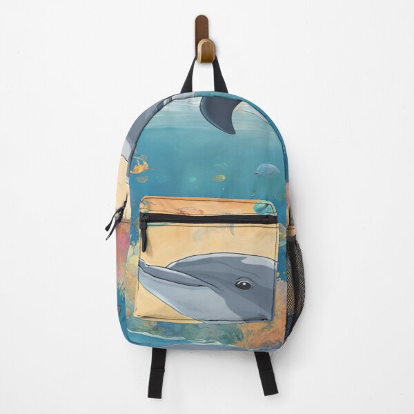 Item preview, Dolphin exploring the world designed and sold by CanvasWhimsy.
