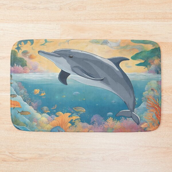 Item preview, Dolphin exploring the world designed and sold by CanvasWhimsy.