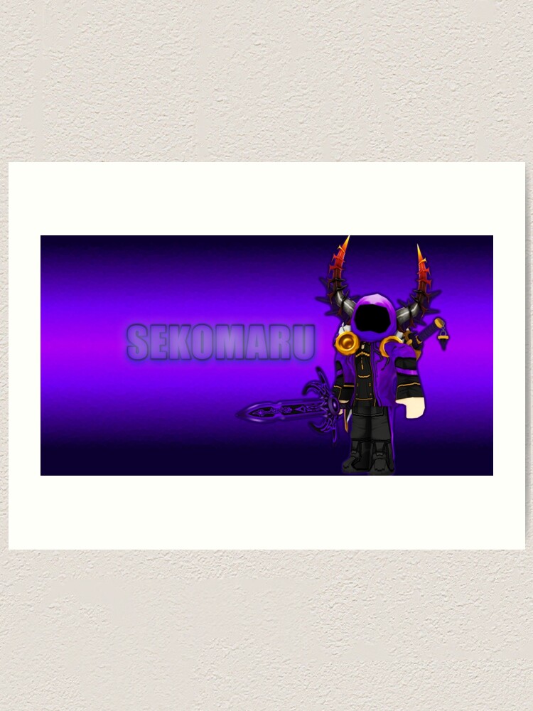 Sekomaru Gfx Finished Art Print By Sekomaru Redbubble - epic purple texture roblox