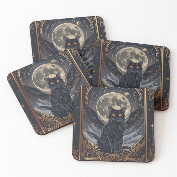 Item preview, Tarot black cat card sticker designed and sold by FlawlessDraft.