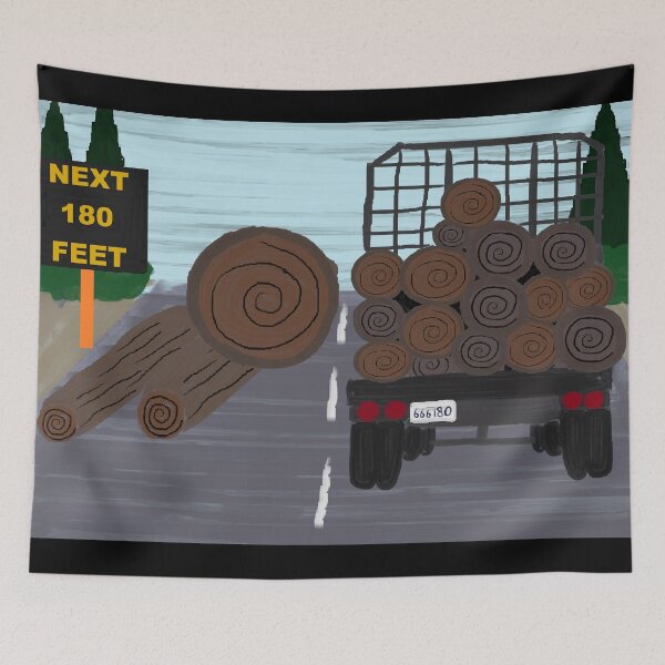 Item preview, final destination 2 log truck flying logs (painted) designed and sold by Soulfate.