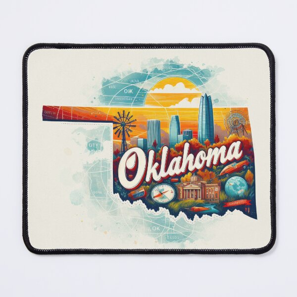 Item preview, OKLAHOMA United States of America, artistic shape designed and sold by Margival.