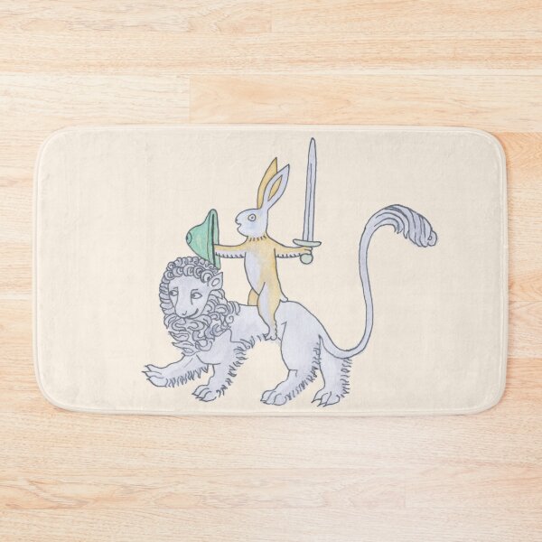 Item preview, Sword Wielding Rabbit Riding A Lion designed and sold by The Scriptorium Gift Shop and Tea Room.