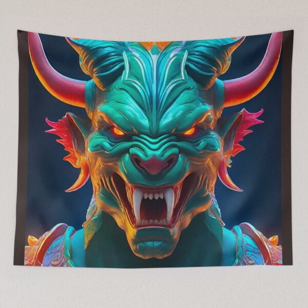 Item preview, Neon Lion Monster  designed and sold by MatrixTattoo.
