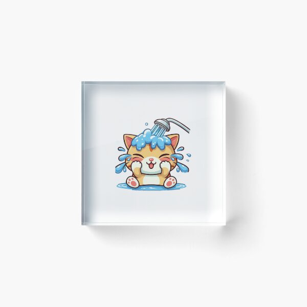 Item preview, A bathing kitten. designed and sold by liugr-dl.
