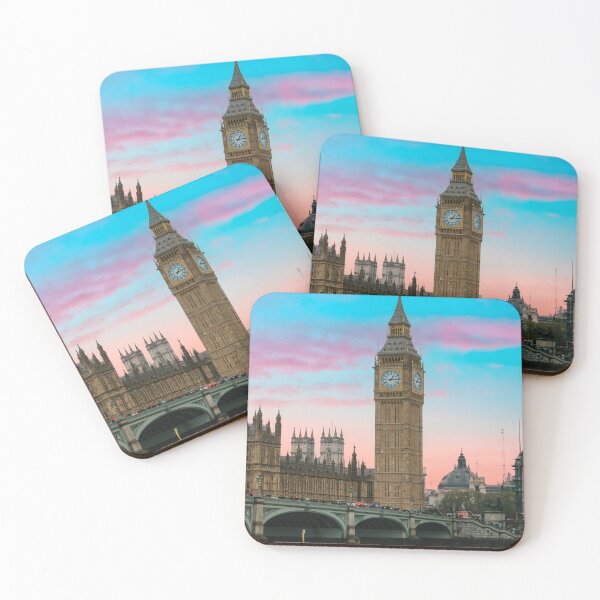 Item preview, Big Ben and Westminster Bridge at sunset designed and sold by rhosbahu.
