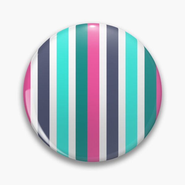 Item preview, Retro Stripes; Pink, White, Navy, Turquoise designed and sold by Coral-Cases.