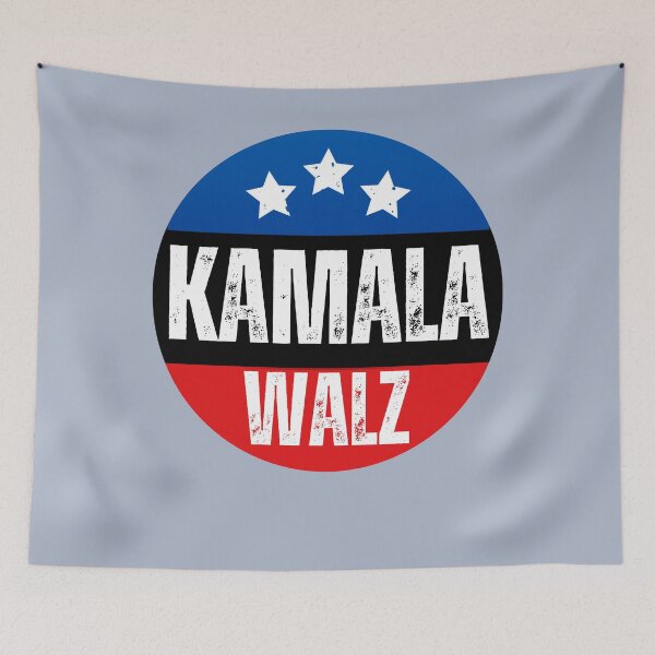 Item preview, Kamala and Walz as Running Mate - Kamala Harris and Tim Walz in the 2024 Elections designed and sold by Nabucodonoshop.
