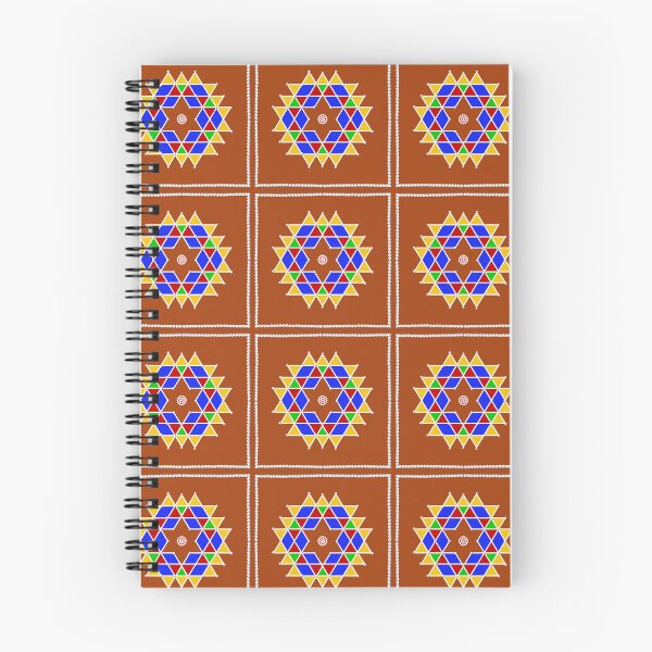 Item preview, Aishwarya kolam/muggu/Rangoli - Brown Background designed and sold by ShreecreatE.