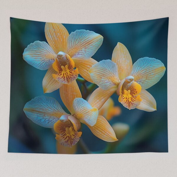 Item preview, Mesmerizing Jade Tiger Orchids designed and sold by mebraart.