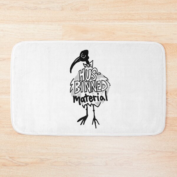 Item preview, Father's Day Bin Chicken T Shirt - Australian Bin Chicken for Fathers Day Husband Themed Tee with quote "Hus-Binned Material" featuring an Aussie Ibis bird! designed and sold by sketchNkustom.