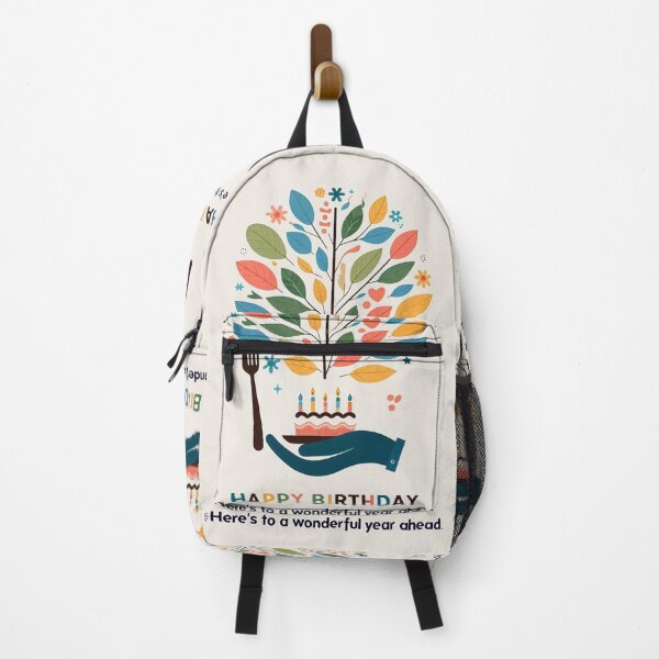 Item preview, Happy Birthday a Tree colorful growing from Cake a blessing  designed and sold by Nanthanon.