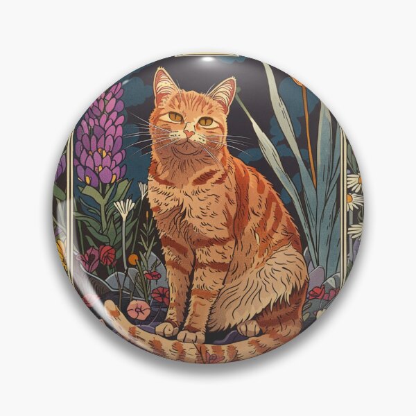 Item preview, Orange cat tarot card sticker designed and sold by FlawlessDraft.