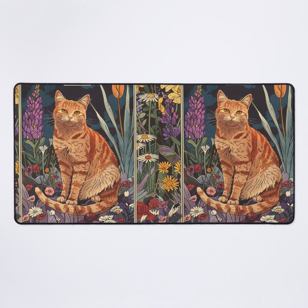 Item preview, Orange cat tarot card sticker designed and sold by FlawlessDraft.