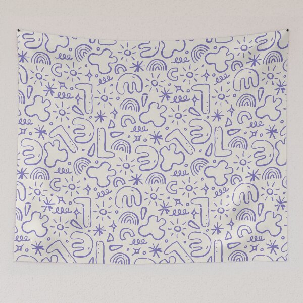 Item preview, violet kid's random doodle designed and sold by Loisabee.