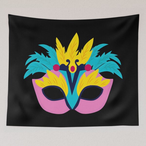 Item preview, Vibrant Carnival Mask Art | Party Mask - Colorful Festive Design for Celebration Lovers designed and sold by Luxuriously.