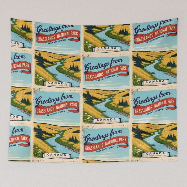 Item preview, Grasslands National Park Canada Post Card designed and sold by TravelPostcardGems.