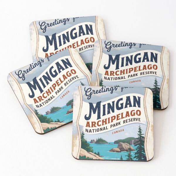 Item preview, Mingan Archipelago National Park Canada Post Card designed and sold by TravelPostcardGems.