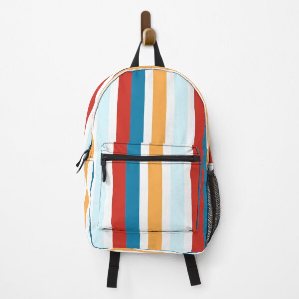 Item preview, Beachy Deckchair Retro Stripes; Blue, Yellow, Red, White designed and sold by Coral-Cases.
