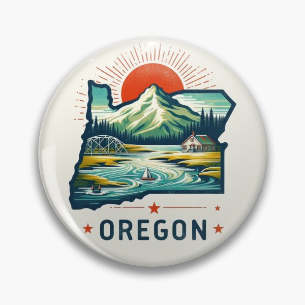 Item preview, OREGON United States of America, artistic shape designed and sold by Margival.