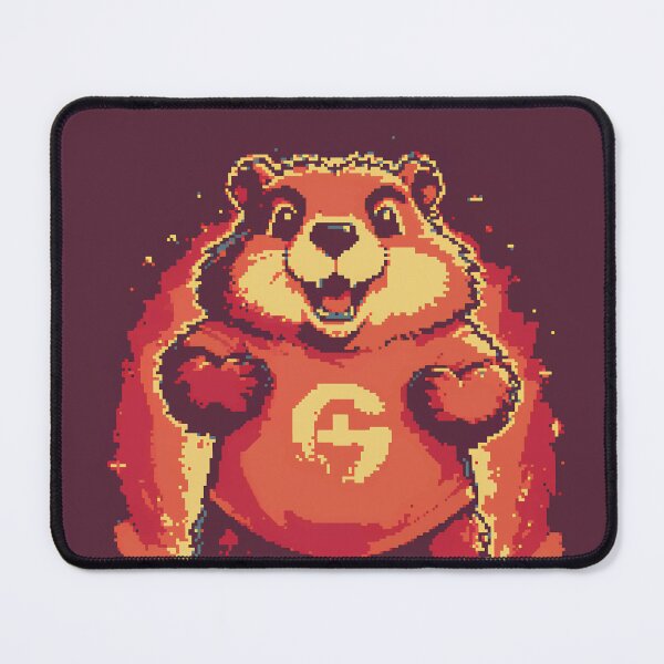 Item preview, Pixel Groundhog Glee designed and sold by NaturePixel.