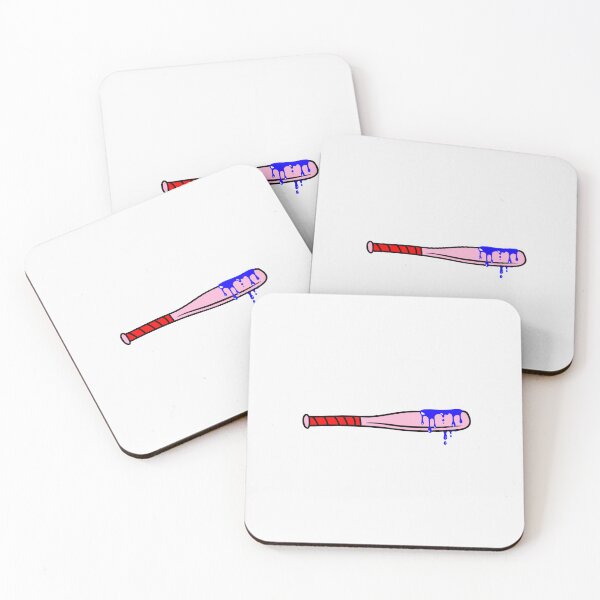 Item preview, Wet and Pink Baseball Bat with Blue Dripping designed and sold by DirtySports.