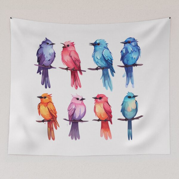 Item preview, Colorful Bird Artwork designed and sold by Planetporridge.