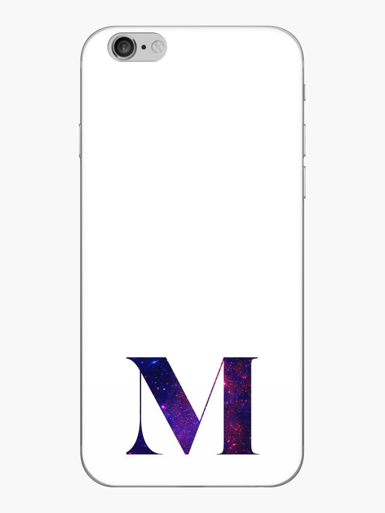 Vinilo para iPhone «Letra M galaxia en fondo blanco» de paulrommer |  Redbubble