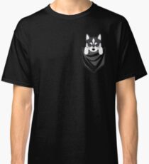 Funny Siberian Husky In Your Pocket Classic T-Shirt